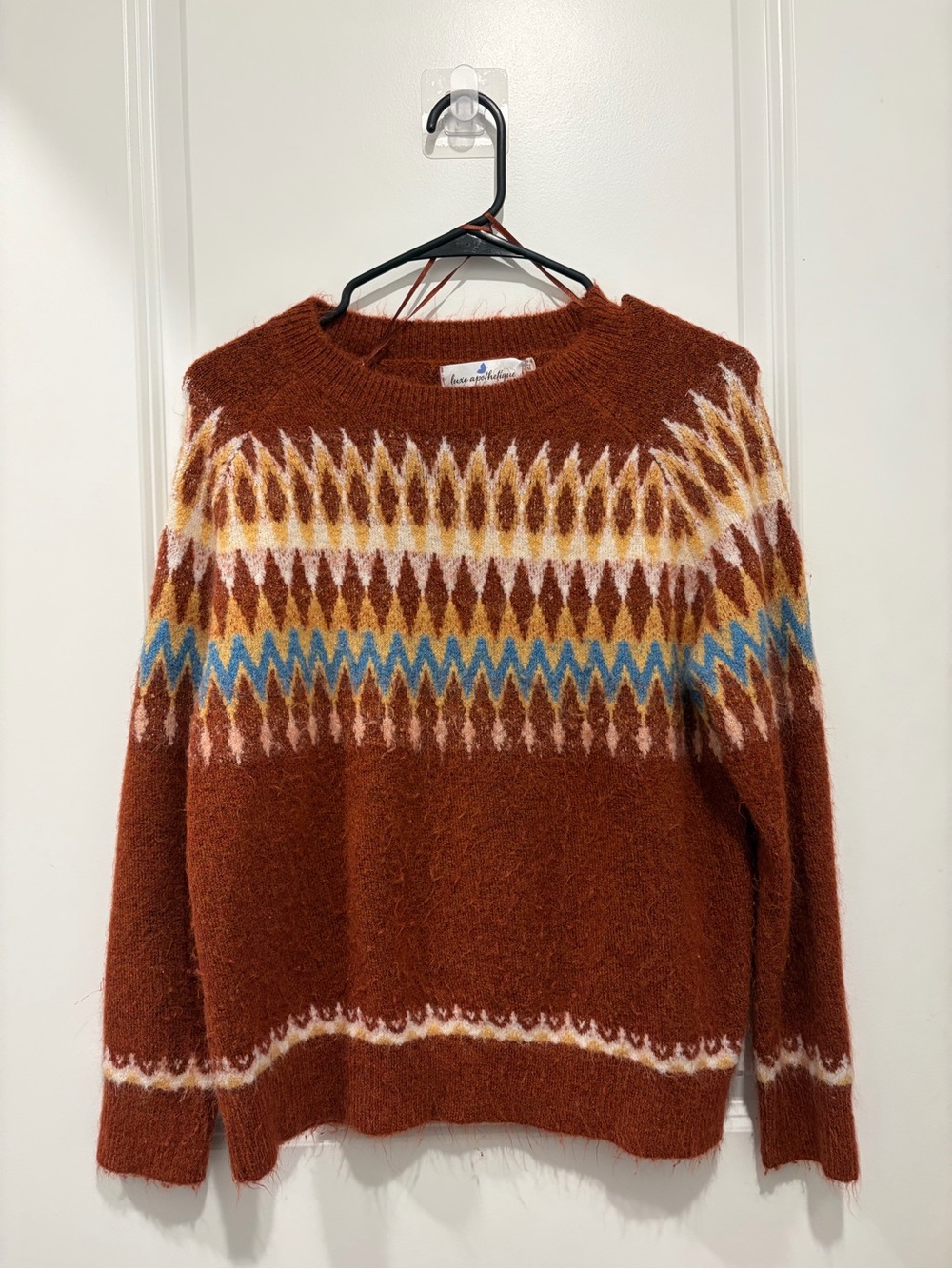 Cozy Rust Crewneck Sweater